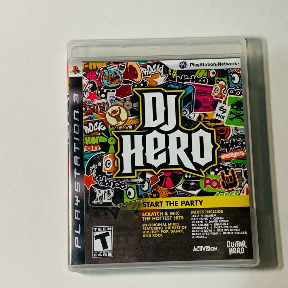 DJ Hero Sony PS3 PlayStation 3 Game With Manual